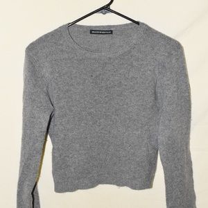grey crop brandy melville sweater